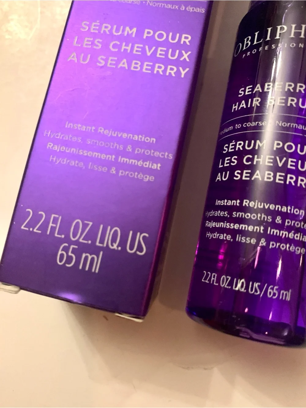 NEW Large Obliphica Professional Seaberry Leave-In Serum 2.2oz Full Size